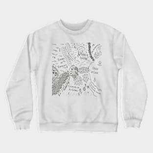 The Map of Mathematics Crewneck Sweatshirt